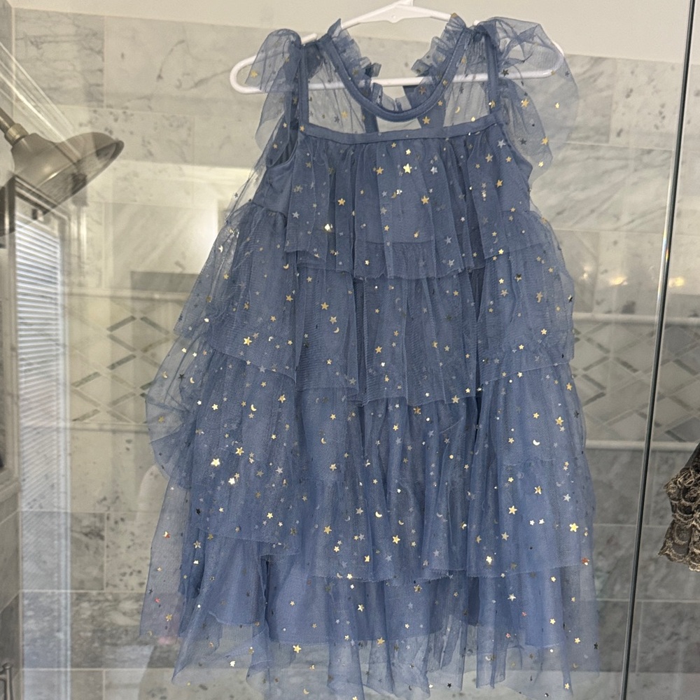 Starry Blue Tulle Dress